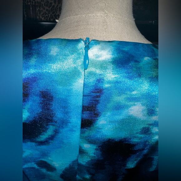 CONNECTED APPAREL Shades of Blue Dress Size 12 New - Picture 6 of 10